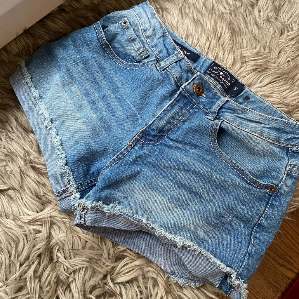 Girls Lucky Brand Riley Denim Cuffed Shorts Girls Lucky Brand Riley Denim Cuffed Shorts